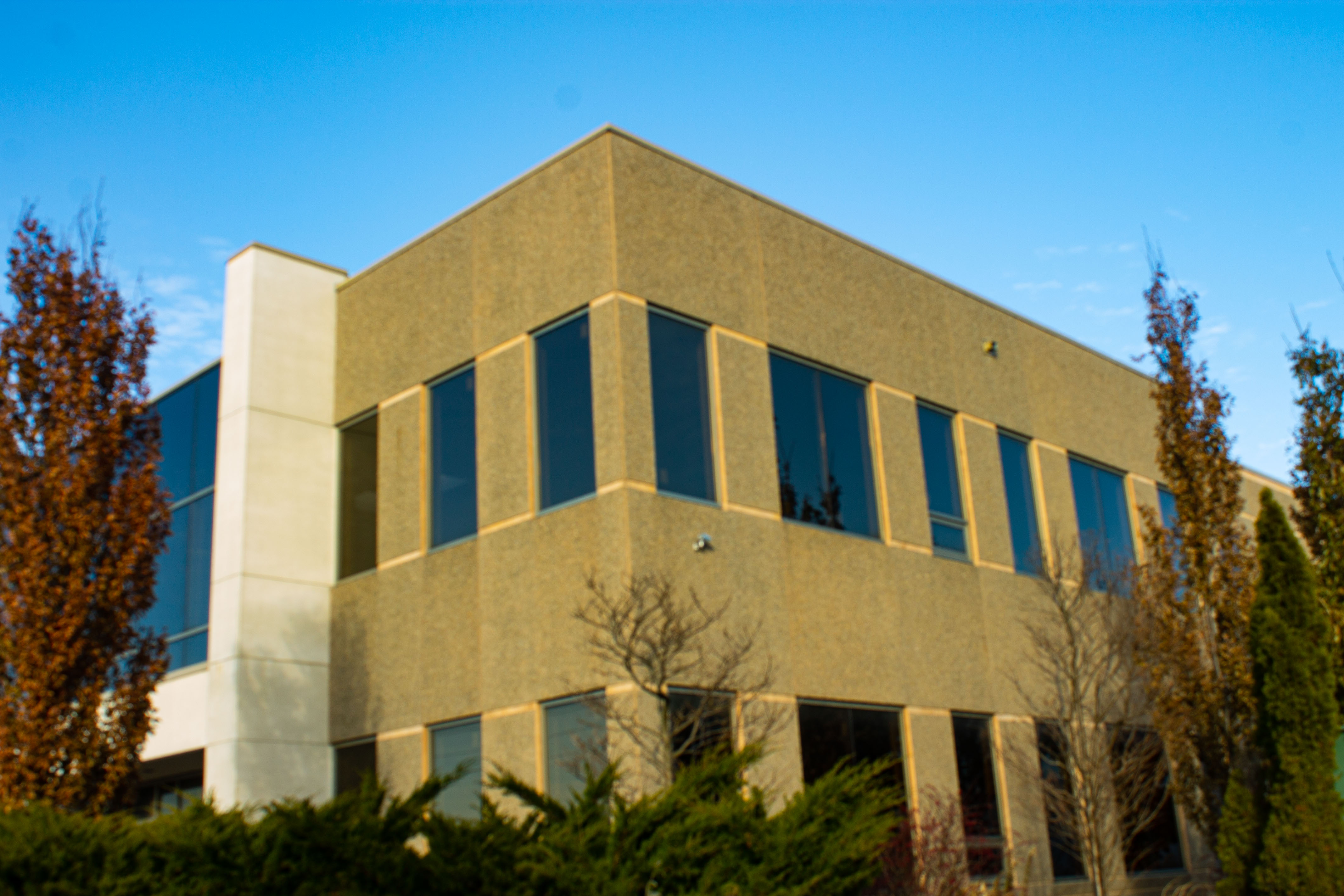 Factory Building Contrast & Perspective
